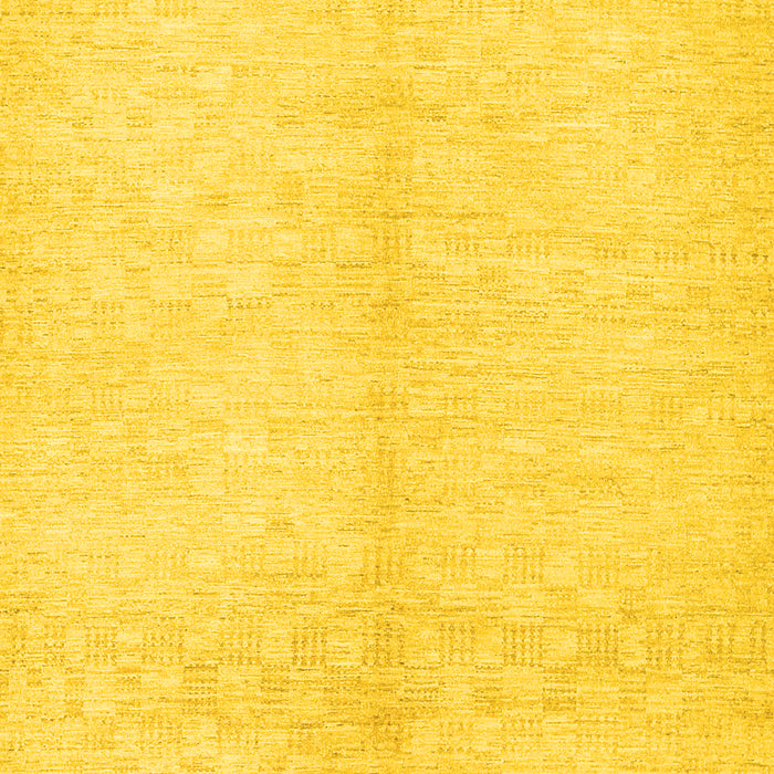 Machine Washable Solid Yellow Modern Rug, wshcon377yw