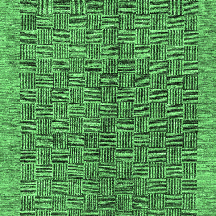 Abstract Emerald Green Contemporary Rug, con378emgrn
