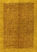 Abstract Yellow Contemporary Rug, con378yw