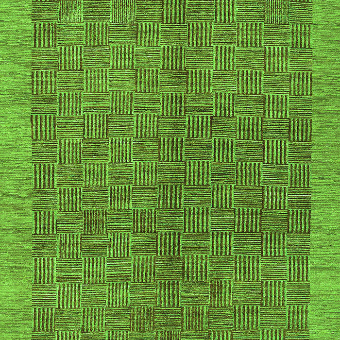 Abstract Green Contemporary Rug, con378grn