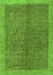 Serging Thickness of Machine Washable Abstract Green Contemporary Area Rugs, wshcon378grn