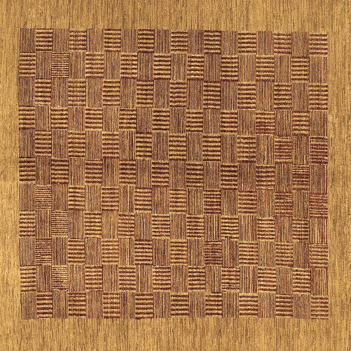 Square Abstract Brown Contemporary Rug, con378brn
