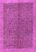 Machine Washable Abstract Purple Contemporary Area Rugs, wshcon378pur