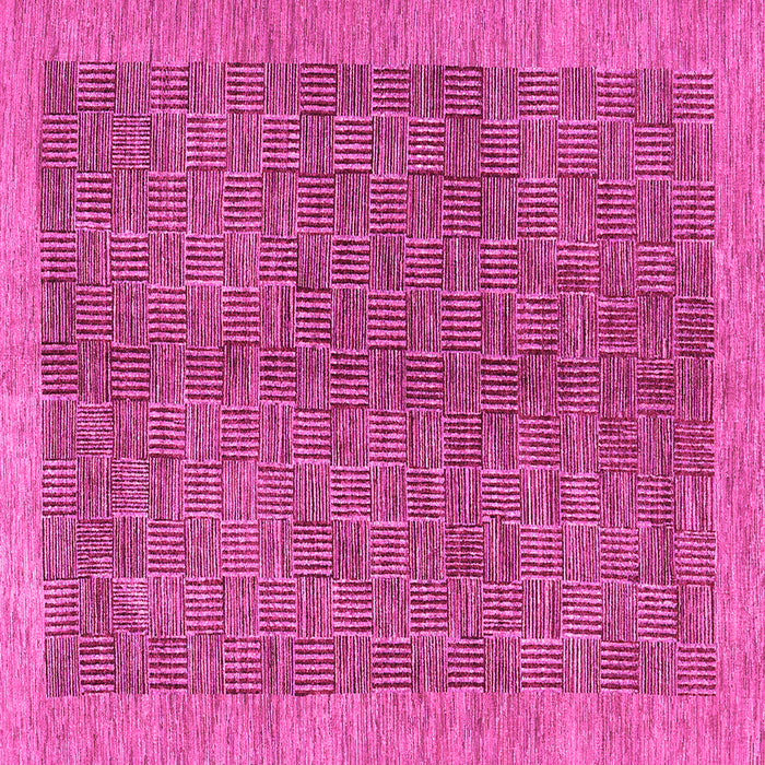 Square Abstract Pink Contemporary Rug, con378pnk