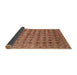 Thickness of Contemporary Mahogany Brown Modern Rug, con379