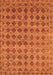 Serging Thickness of Machine Washable Abstract Orange Contemporary Area Rugs, wshcon379org