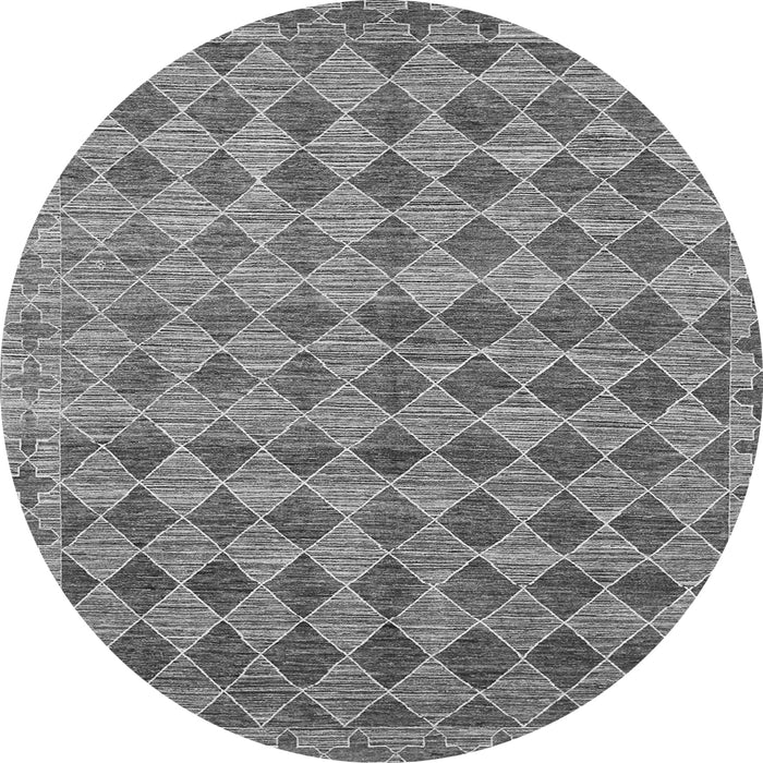 Square Abstract Gray Contemporary Rug, con379gry