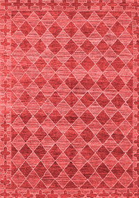 Abstract Red Contemporary Rug, con379red