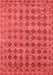 Abstract Red Contemporary Area Rugs