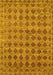 Abstract Yellow Contemporary Rug, con379yw