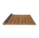 Sideview of Abstract Brown Contemporary Rug, con379brn