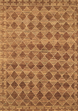 Abstract Brown Contemporary Rug, con379brn
