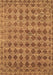 Abstract Brown Contemporary Rug, con379brn