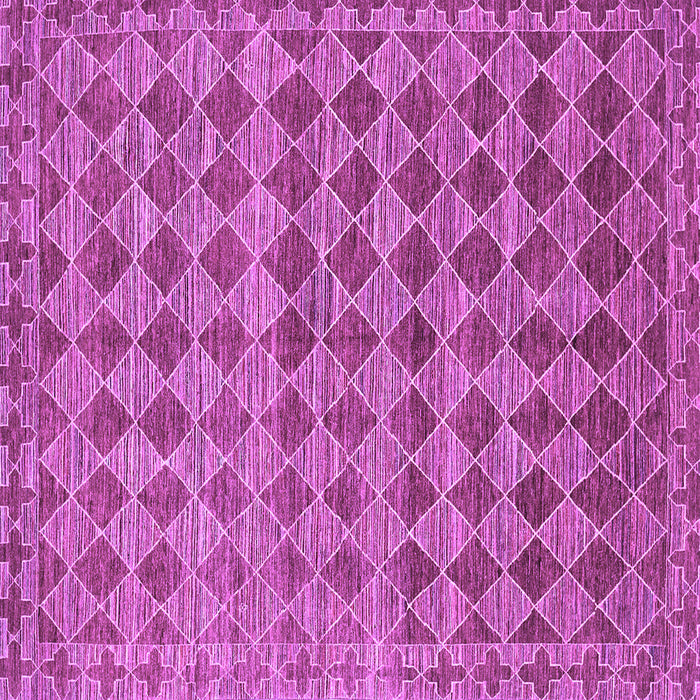 Square Machine Washable Abstract Purple Contemporary Area Rugs, wshcon379pur