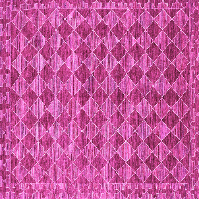 Square Abstract Pink Contemporary Rug, con379pnk