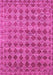 Machine Washable Abstract Pink Contemporary Rug, wshcon379pnk