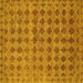 Square Abstract Yellow Contemporary Rug, con379yw