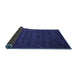 Sideview of Abstract Blue Contemporary Rug, con37blu