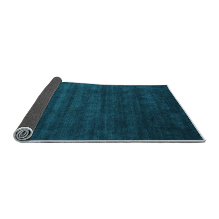 Sideview of Abstract Light Blue Contemporary Rug, con37lblu