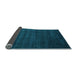 Sideview of Abstract Light Blue Contemporary Rug, con37lblu