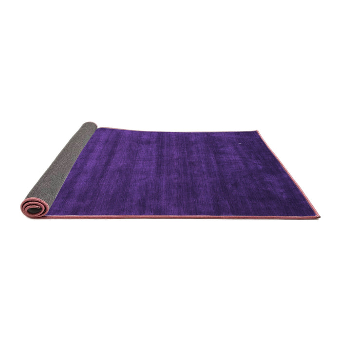 Sideview of Abstract Purple Contemporary Rug, con37pur
