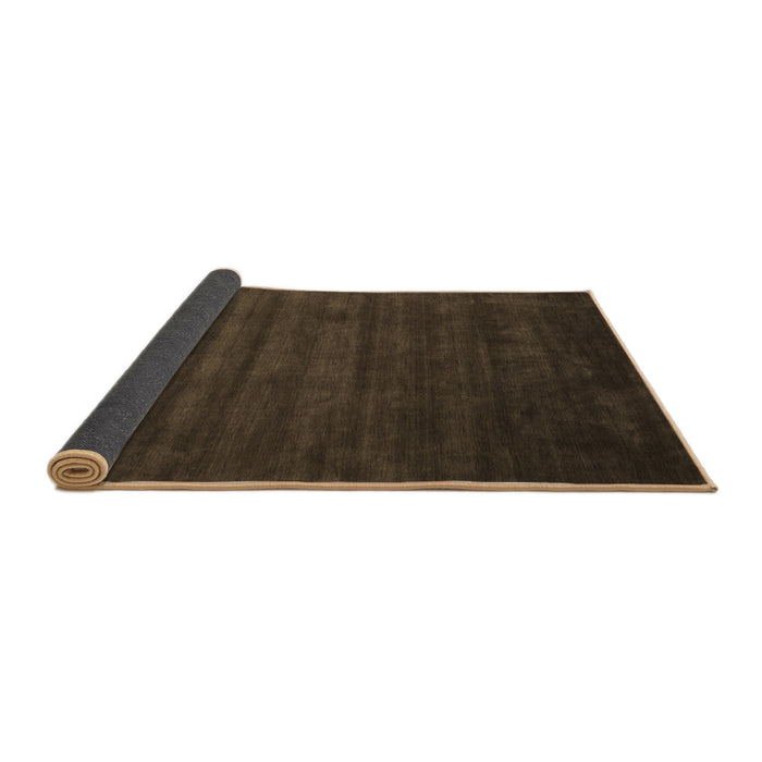 Sideview of Abstract Brown Contemporary Rug, con37brn