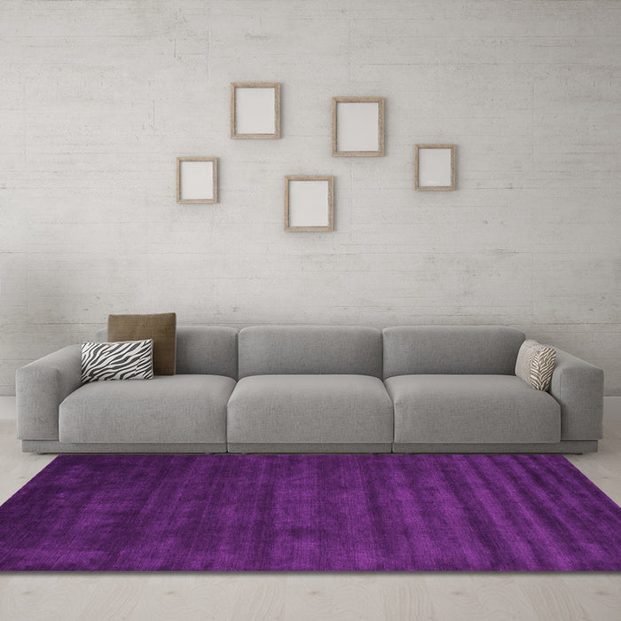 Machine Washable Abstract Pink Contemporary Rug in a Living Room, wshcon37pnk