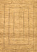 Machine Washable Abstract Brown Contemporary Rug, wshcon380brn