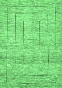 Abstract Emerald Green Contemporary Rug, con380emgrn