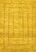 Abstract Yellow Contemporary Rug, con380yw