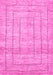 Abstract Pink Contemporary Rug, con380pnk