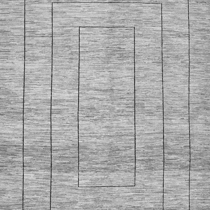 Serging Thickness of Machine Washable Abstract Gray Contemporary Rug, wshcon380gry