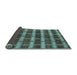 Sideview of Abstract Light Blue Contemporary Rug, con381lblu