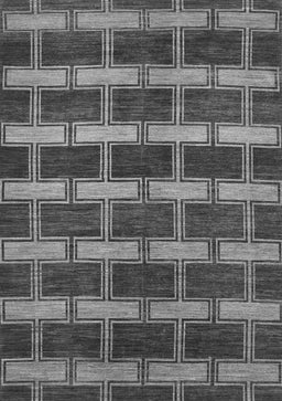 Abstract Gray Contemporary Rug, con381gry
