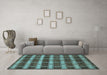 Machine Washable Abstract Light Blue Contemporary Rug in a Living Room, wshcon381lblu