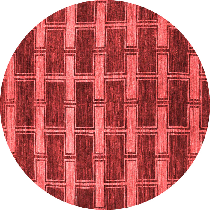 Abstract Red Contemporary Rug, con381red