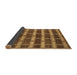 Sideview of Abstract Brown Contemporary Rug, con381brn