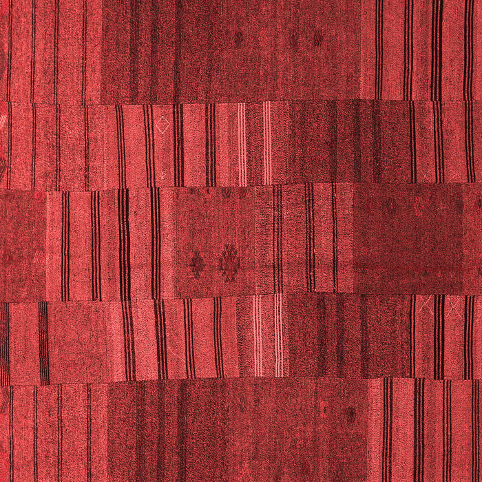 Machine Washable Abstract Red Contemporary Rug, wshcon382red