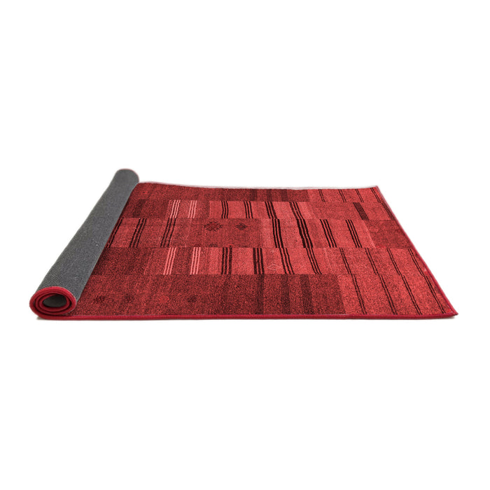 Abstract Red Contemporary Area Rugs