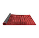 Abstract Red Contemporary Area Rugs