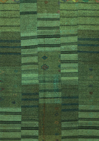 Abstract Turquoise Contemporary Rug, con382turq