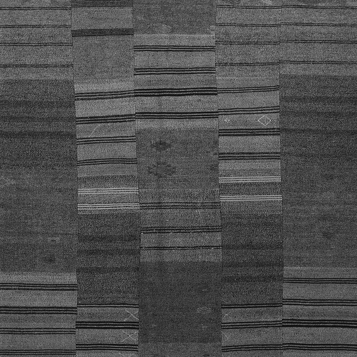 Round Machine Washable Abstract Gray Contemporary Rug, wshcon382gry