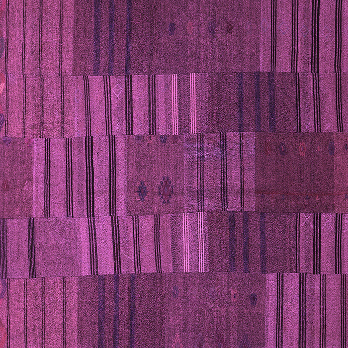 Square Abstract Purple Contemporary Rug, con382pur