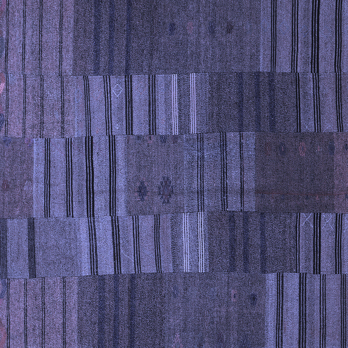 Square Machine Washable Abstract Blue Contemporary Rug, wshcon382blu