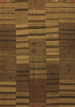 Abstract Brown Contemporary Rug, con382brn