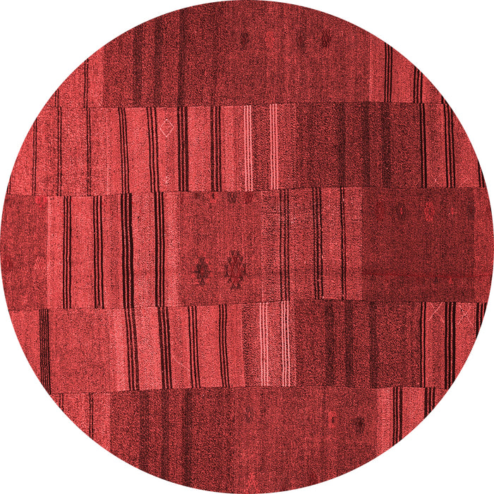 Machine Washable Abstract Red Contemporary Rug, wshcon382red