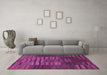 Machine Washable Abstract Purple Contemporary Area Rugs in a Living Room, wshcon382pur