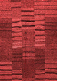 Abstract Red Contemporary Rug, con382red