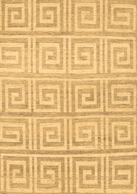 Abstract Brown Contemporary Rug, con383brn