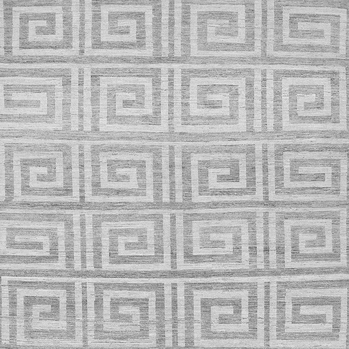 Round Machine Washable Abstract Gray Contemporary Rug, wshcon383gry